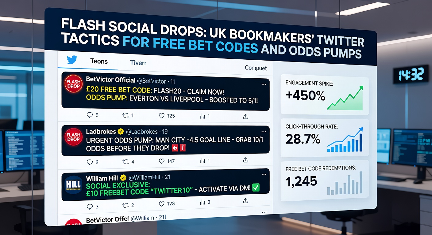 Close-up of a mobile screen capturing a flurry of Twitter replies to a bookmaker's free bet code drop, with timestamps showing rapid claims
