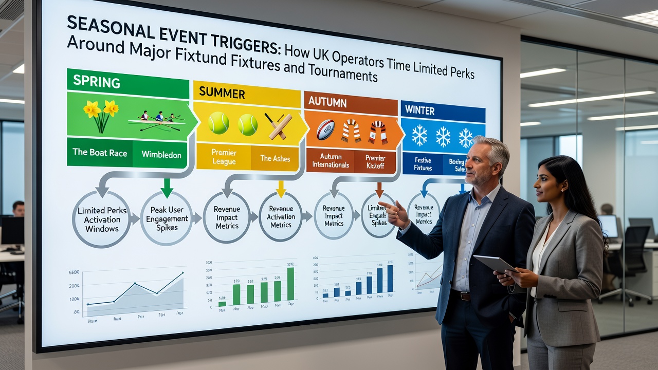 Sports calendar showing how UK bookmakers schedule seasonal promotions around key fixtures